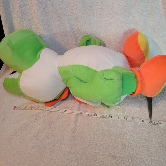 Super Mario Brothers Yoshi Large Plush 22” Stuffed Nintendo 2019 Shell Pocket - Picture 7 of 10
